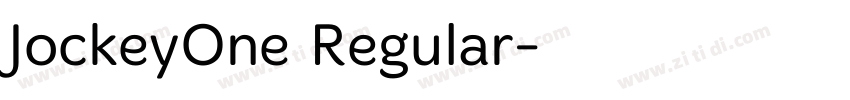 JockeyOne Regular字体转换